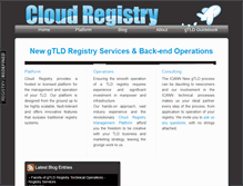 Tablet Screenshot of cloudregistry.net